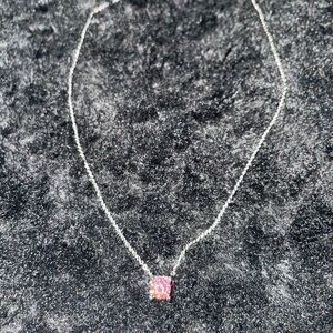 VVS1 Pink Lab cut Diamond 1.0 ct Necklace